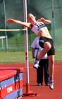 Charlotte Sadler (Gateshead) taking part in the under-20s high jump heptathlon during the Hexham Decathlon and heptathlon. Photo: David T. Hewitson/Sports for All Pics